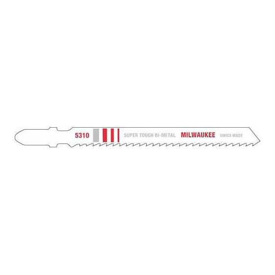 Milwaukee 48-42-5310, 4" 10 TPI Bi-Metal Jig Saw Blade (5/pkg)