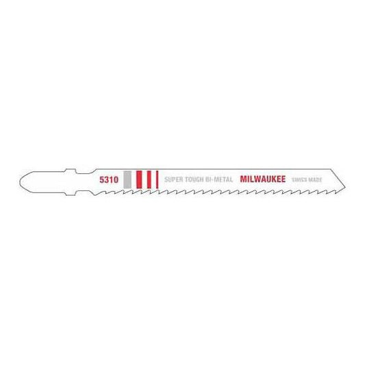 Milwaukee 48-42-5310, 4" 10 TPI Bi-Metal Jig Saw Blade (5/pkg)