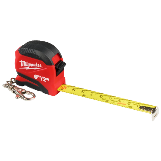 Milwaukee 48-22-1706, 6ft/2m Keychain Tape Measure