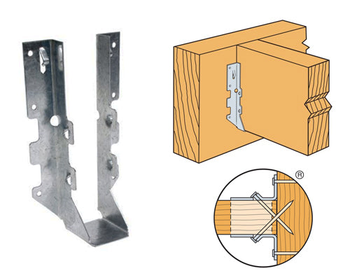 Simpson Strong Tie LUS28Z-EA, DBL SHEAR FACE MOUNT HANGER ZMAX 2 X 8, EA