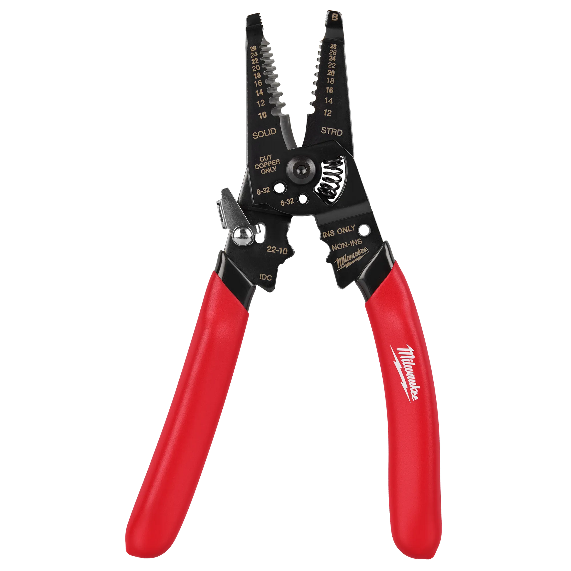 Milwaukee 48-22-3052, 10-28 AWG Multi-Purpose Dipped Grip Wire Stripper & Cutter w/ Reinforced Head