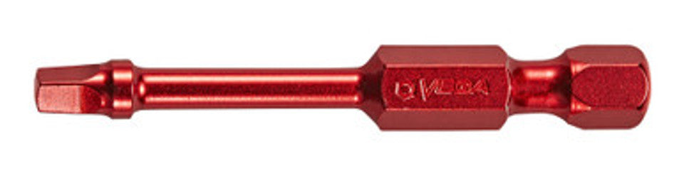 Vega 175R2A-R, Square #2 Power Bit x 3" Red (Each)