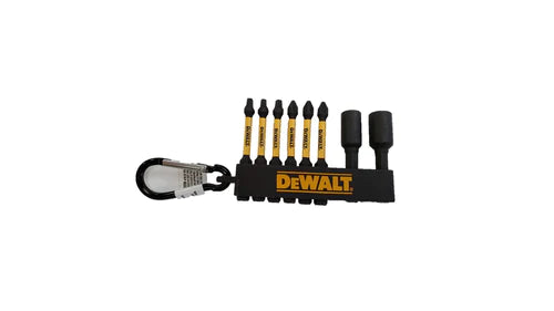 DEWALT DWA2MXC2IRCARC, 2'' Mixed Impact Ready Carabiner Bit Set (10/Pkg)