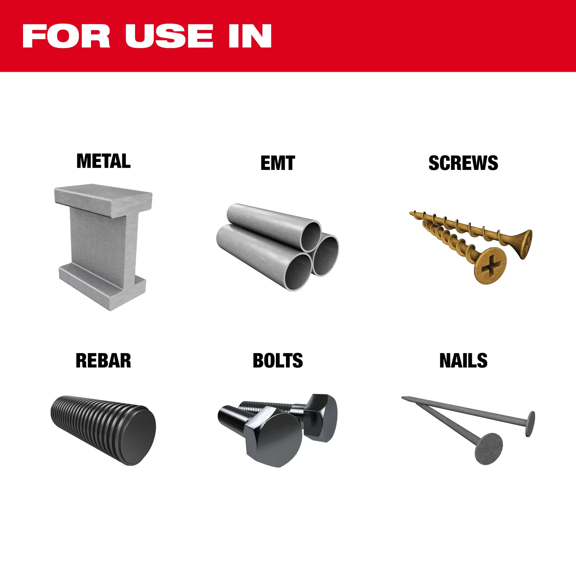 Milwaukee 49-25-1569, NITRUS CARBIDE™ Extreme Metal Universal Fit OPEN-LOK™ Multi-Tool Blade 10PK