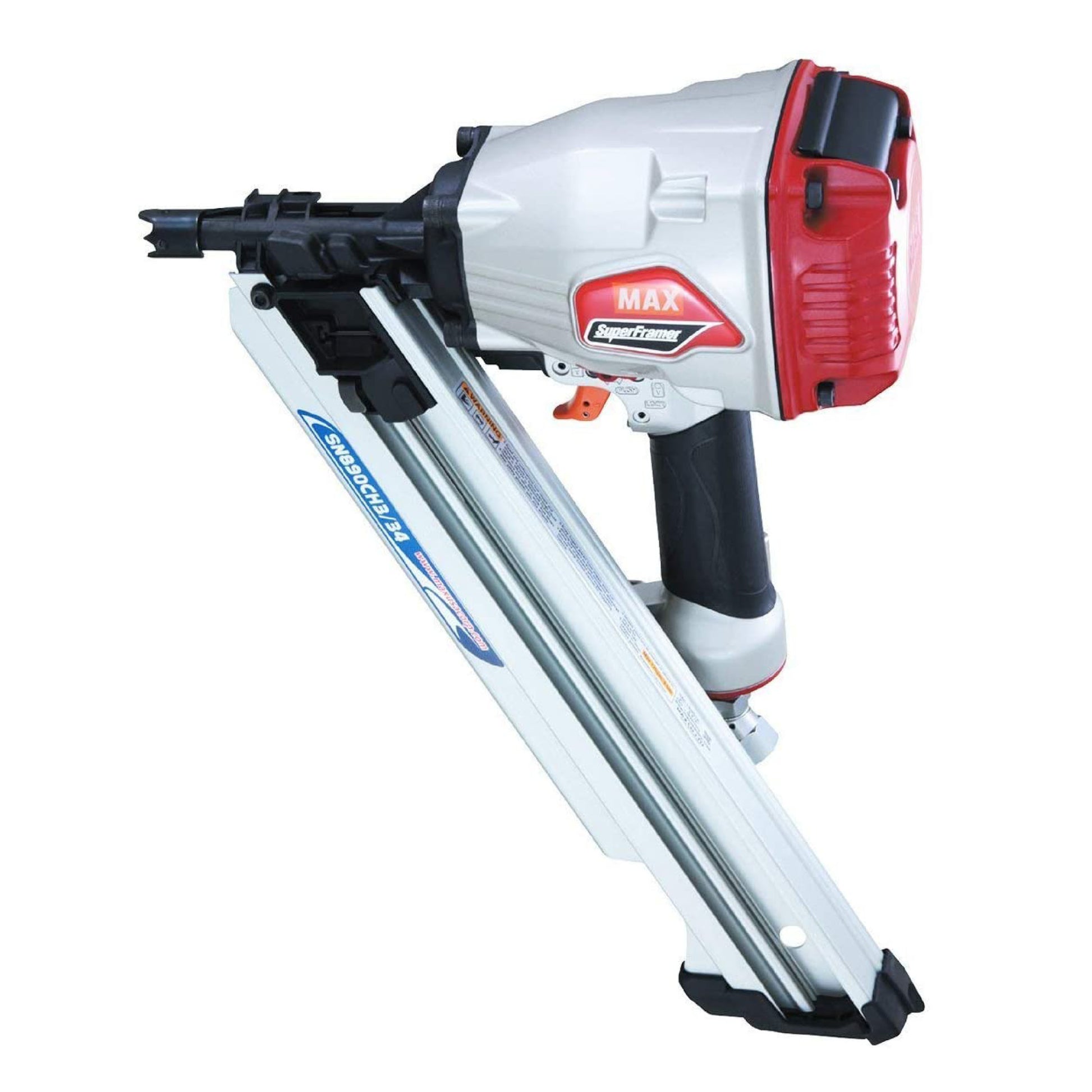 MAX SN890CH3/34, Clipped Head Air Framing Nailer, 2" to 3-1/2"