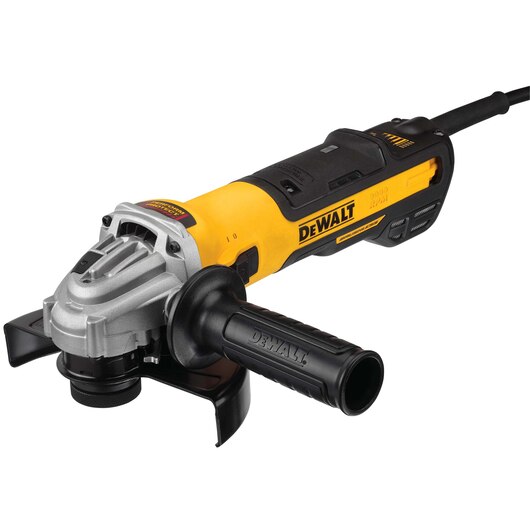 DEWALT DWE43240VS, 5''/6'' Brushless Barrel Grip Slide Switch Variable Speed Grinder 13Amp, 2,000-9,000rpm, E-Clutch, Kickback Brake, Brake