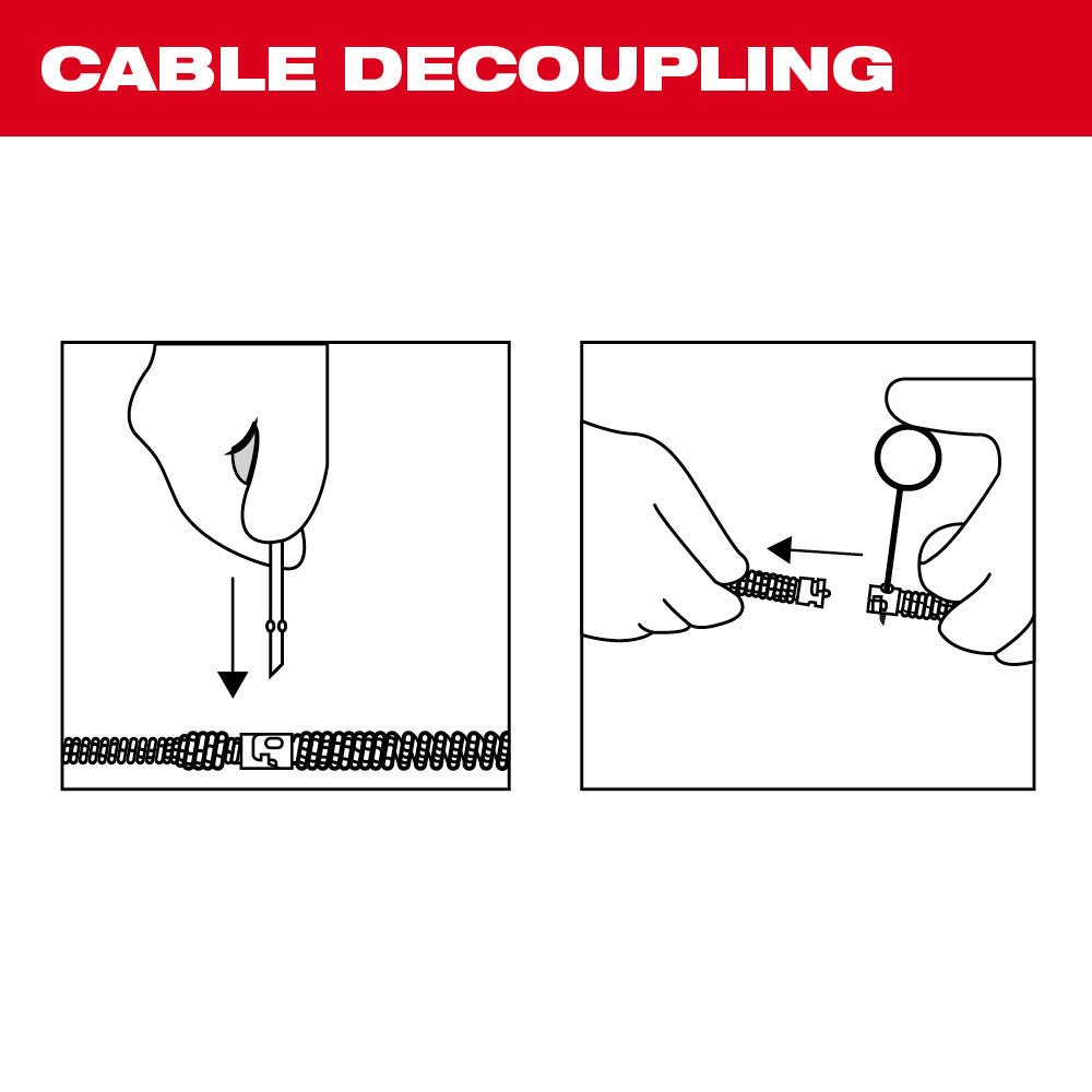 Milwaukee 48-53-2680, 5/8” X 7-1/2' All-Purpose Open Wind Sectional Cable