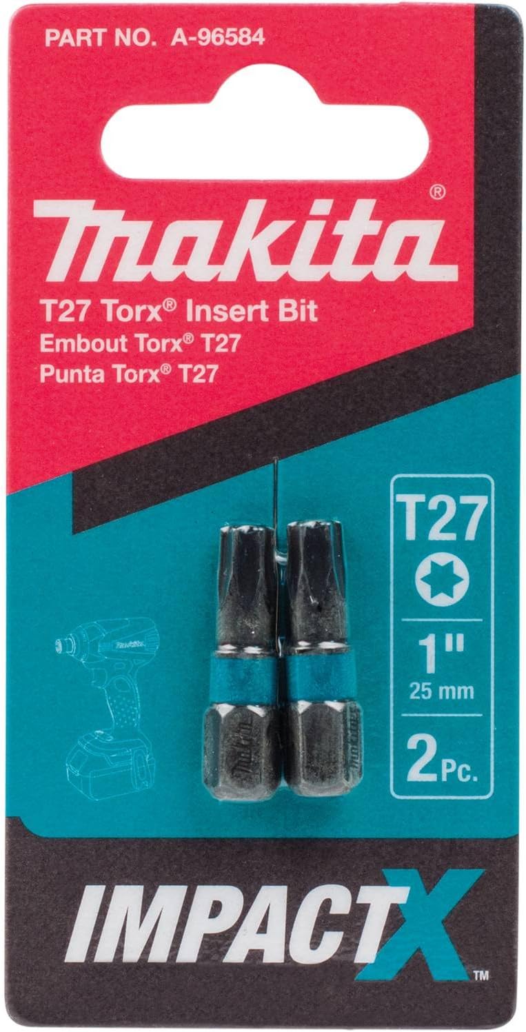 Makita A-96584, Impactx Bit T27 1" 2/Package