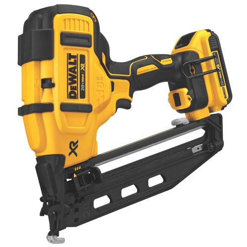 DEWALT DCN660D1, 20V MAX 16 Ga Angled Cordless Finish Nailer Kit