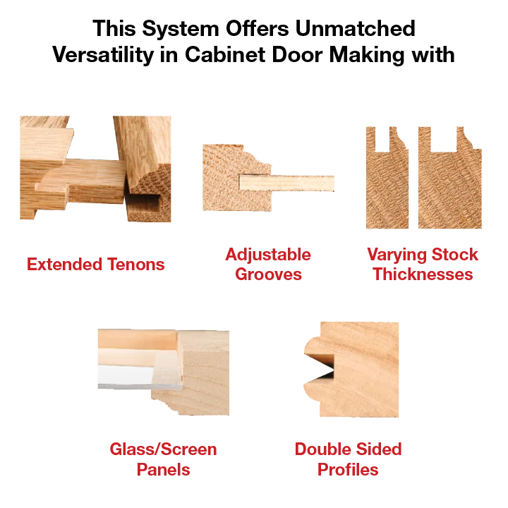 Freud 99-760, Carbide Router Bit - 1-11/16" Premier Adjustable Rail & Stile Bit (1/2" Shank)