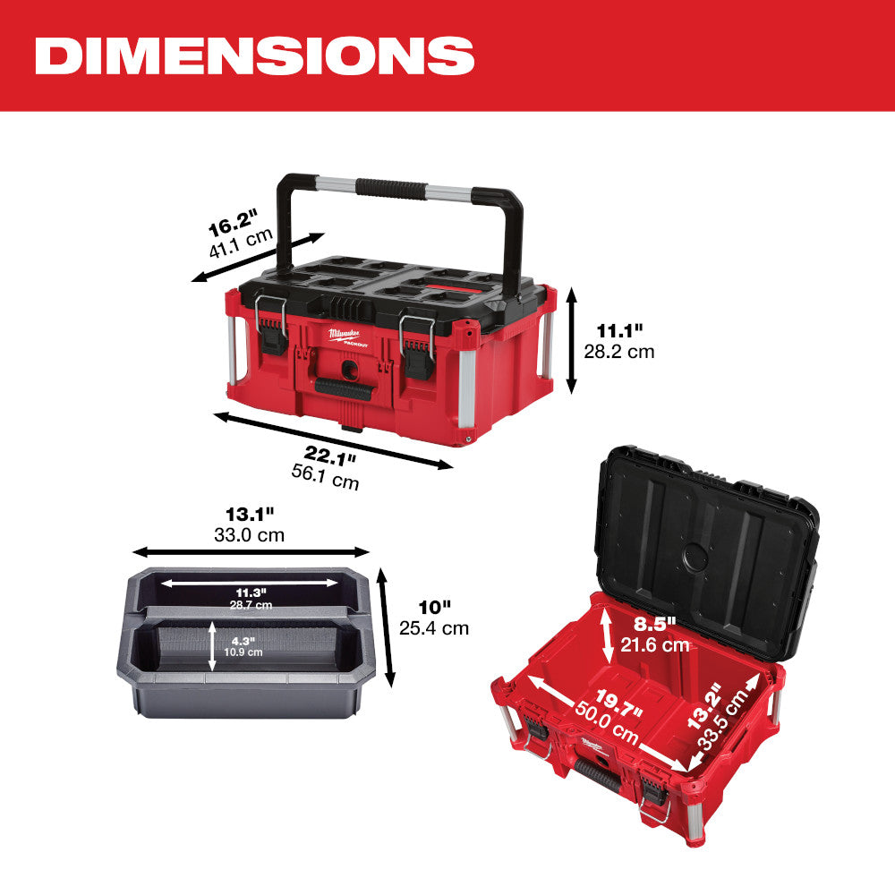 Milwaukee 48-22-8425, PACKOUT Large Tool box