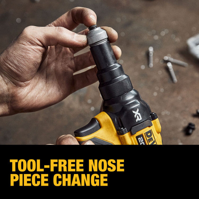 DEWALT DCF403D1, 20V MAX* XR® Brushless Cordless 3/16" Rivet Tool Kit