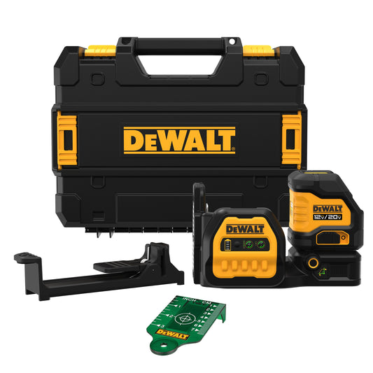 DEWALT DCLE34020GB, 20V MAX Cross Line Green Laser (Tool Only)