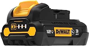 DEWALT DCB124G, 12V MAX LITHIUM ION OIL-RESISTANT BATTERY 3.0AH