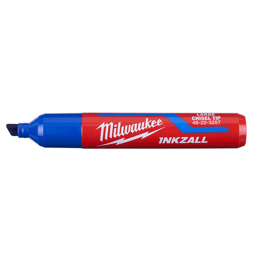 Milwaukee 48-22-3267, INKZALL Extra Large Chisel Tip Blue Marker