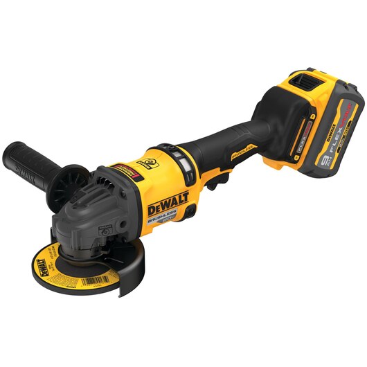 DEWALT DCG418X1, 60V MAX FLEXVOLT 4-1/2'' - 6'' Small Angle Grinder Kit (No Lock On)(9.0AH)