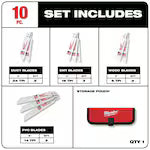 Milwaukee 49-22-0220, 10 pc HACKZALL Blade Set