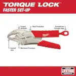 Milwaukee 48-22-3410, 10" TORQUE LOCK Curved Jaw Locking Pliers with Durable Grip