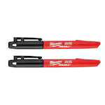 Milwaukee 48-22-3105, 2PK INKZALL Black Fine Point Marker