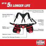 Milwaukee 48-22-8120, Contractor Work Belt w/Suspension Rig