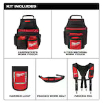 Milwaukee 48-22-8120, Contractor Work Belt w/Suspension Rig