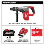 Milwaukee 2717-22HD, M18 FUEL 1-9/16" SDS MAX Hammer Drill Kit (2 Batt)