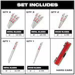 Milwaukee 49-22-3310, 10 pc Sawzall Blade Set Can