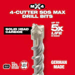 Milwaukee 48-20-3944, SDS-Max 4-Cutter Drill Bit 7/8" x 8" x 13"