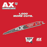 Milwaukee 48-00-5326, THE AX with  Carbide Teeth 5T 9L (3/pkg)