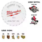 Milwaukee 48-40-0720, 7-1/4" 24T Framing Circular Saw Blade (Blister Pack))