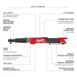 Milwaukee 2466-20, M12 FUEL 1/2" Digital Torque Wrench w/ ONE-KEY (Tool Only)