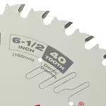 Milwaukee 48-40-0622, 6-1/2" 40T Fine Finish Circular Saw Blade