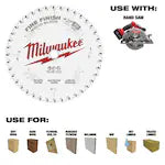 Milwaukee 48-40-0622, 6-1/2" 40T Fine Finish Circular Saw Blade