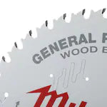 Milwaukee 48-40-1024, 10" 40T General Purpose Circular Saw Blade