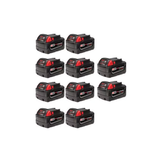 Milwaukee 48-11-1820 X 10, M18 REDLITHIUM Compact Battery (2.0 Ah) 10PK