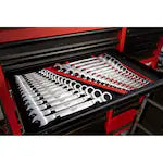 Milwaukee 48-22-9516, 15pc Ratcheting Combination Wrench Set - Metric
