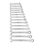 Milwaukee 48-22-9516, 15pc Ratcheting Combination Wrench Set - Metric
