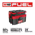 Milwaukee 0970-20, M18 FUEL PACKOUT 2.5 Gallon Wet/Dry Vacuum (Tool Only)