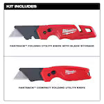 Milwaukee 48-22-1503, FASTBACK w/ Storage & FASTBACK Compact Knife Set