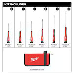 Milwaukee 48-22-2606, 6 pc Precision Drivers w/Case