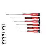 Milwaukee 48-22-2606, 6 pc Precision Drivers w/Case