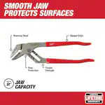 Milwaukee 48-22-6550 10" Smooth Jaw Pliers
