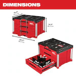 Milwaukee 48-22-8443, PACKOUT 3-Drawer Tool Box