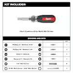 Milwaukee 48-22-2880,  13in1 Cushion-Grip Screwdriver with ECX®