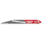 Milwaukee 48-00-5242, 9" 6 TPI THE WRECKER with Carbide Teeth SAWZALL Blade (1/pkg)