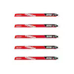 Milwaukee 48-00-5503, 12” 7TPI The TORCH with Carbide Teeth SAWZALL Blade (5/pkg)