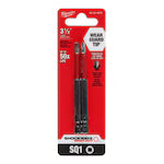 Milwaukee 48-32-4670, 3-1/2" SQ1 SHOCKWAVE Impact Duty Bit - 2 Pack