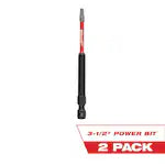 Milwaukee 48-32-4670, 3-1/2" SQ1 SHOCKWAVE Impact Duty Bit - 2 Pack