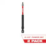 Milwaukee 48-32-4672, 3-1/2" SQ2 SHOCKWAVE Impact Duty Bit - 2 Pack