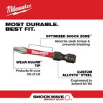 Milwaukee 48-32-4676, 3-1/2" Torx T10 SHOCKWAVE Impact Duty Bit - 2 Pack